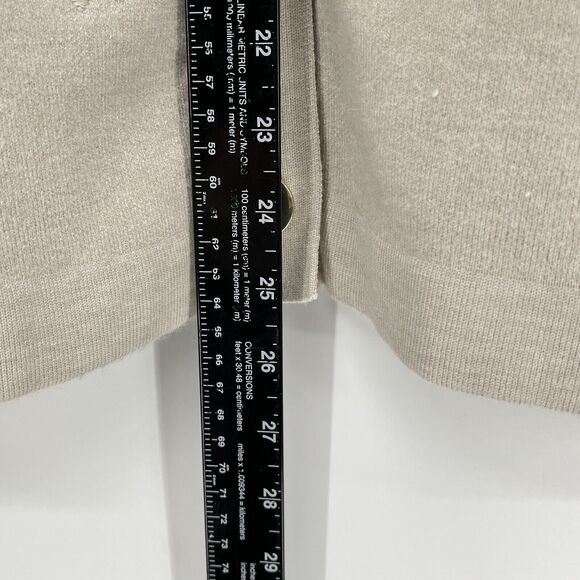 Elie. Elie Tahari Cardigan Womens XL Tan Oatmeal Heather Neutral Cozy Monochrome - Picture 9 of 11